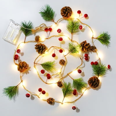 LED Fairy Lights Battery String Berry Timer Indoor Outdoor Christmas Tree Xmas